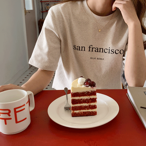 샌프란 피치 반팔 티셔츠